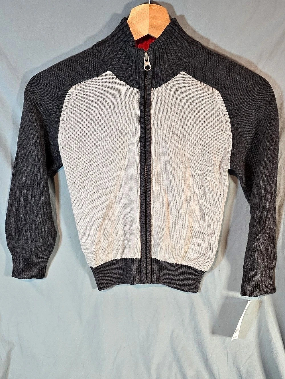 OshKosh B'gosh Color Block Zip Sweater Size 4 NWT